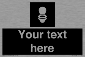 Custom information: black panel wc toilet